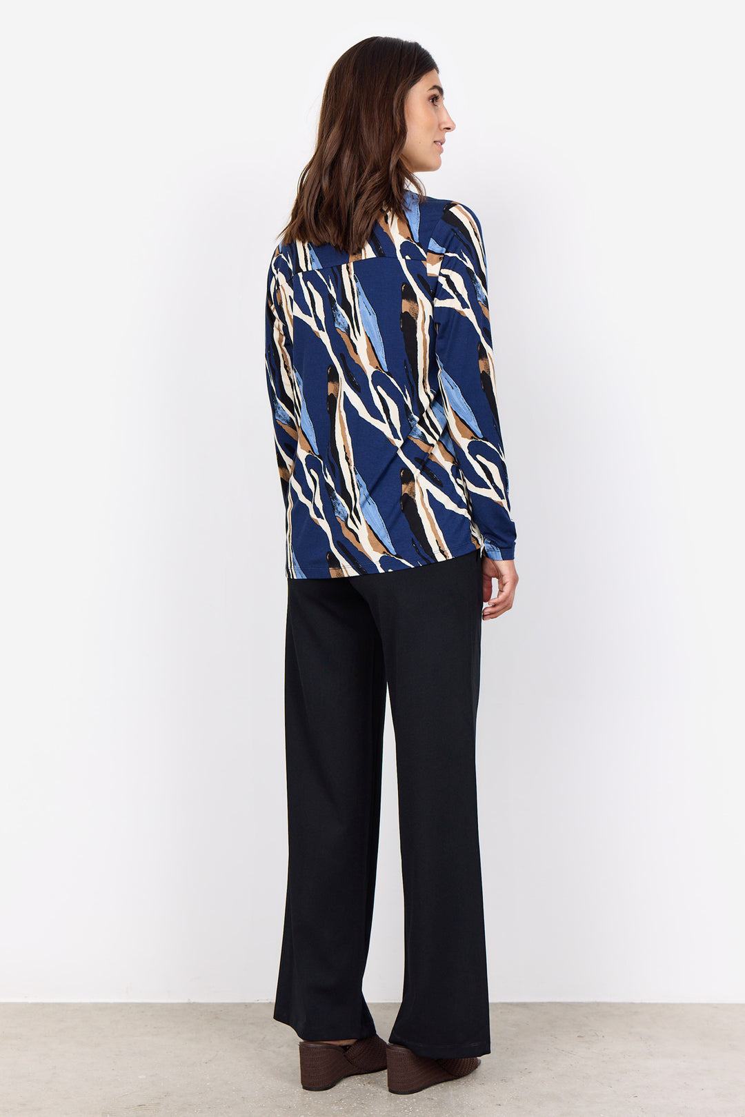 Abstract print blouse