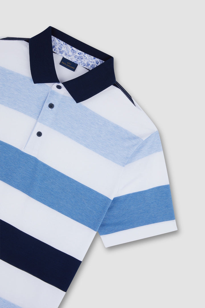 Wide Striped Polo Shirt