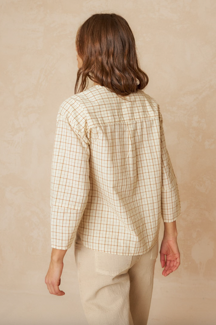 Blouse à carreaux