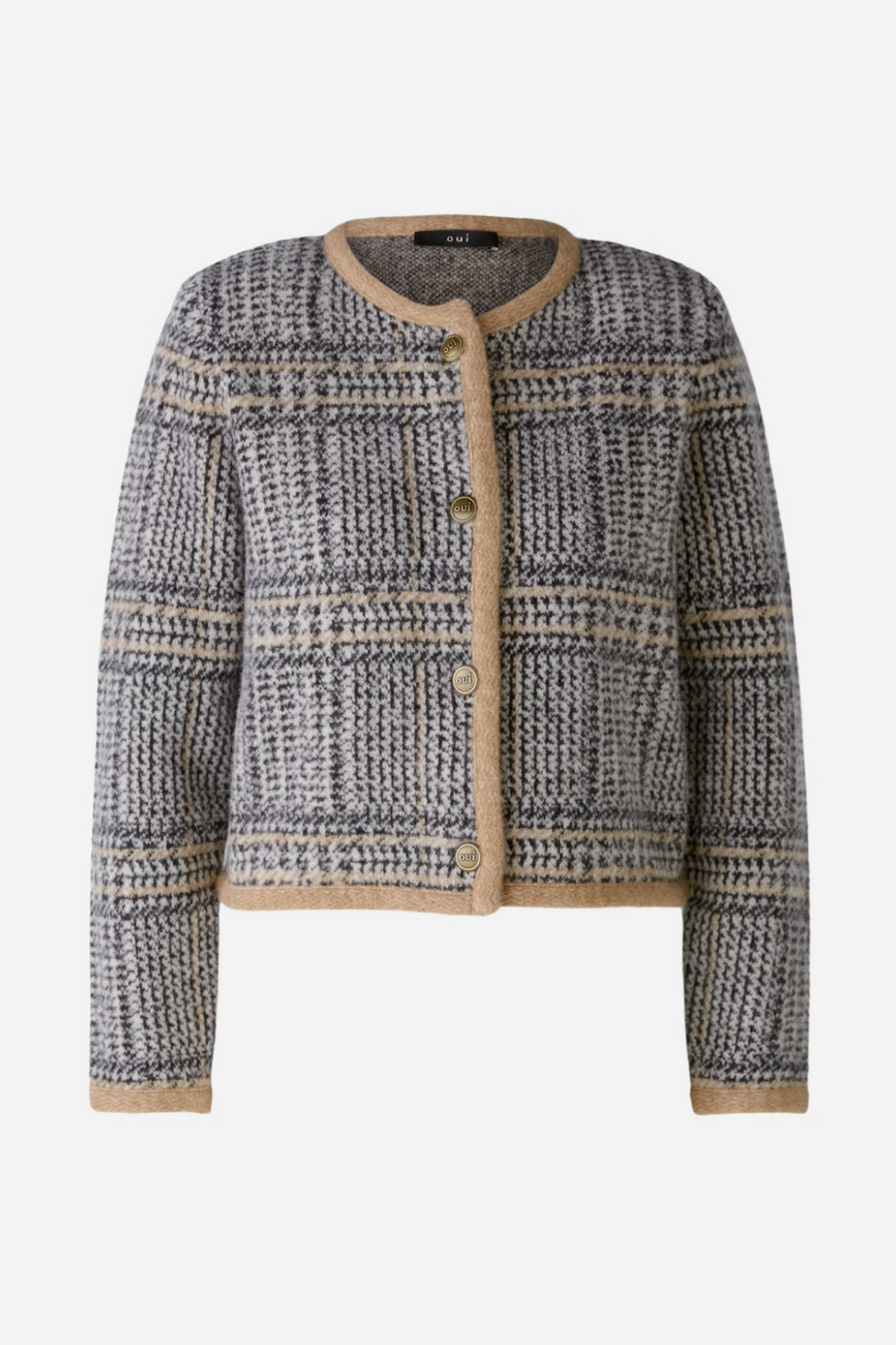 Cardigan motifs de carreaux