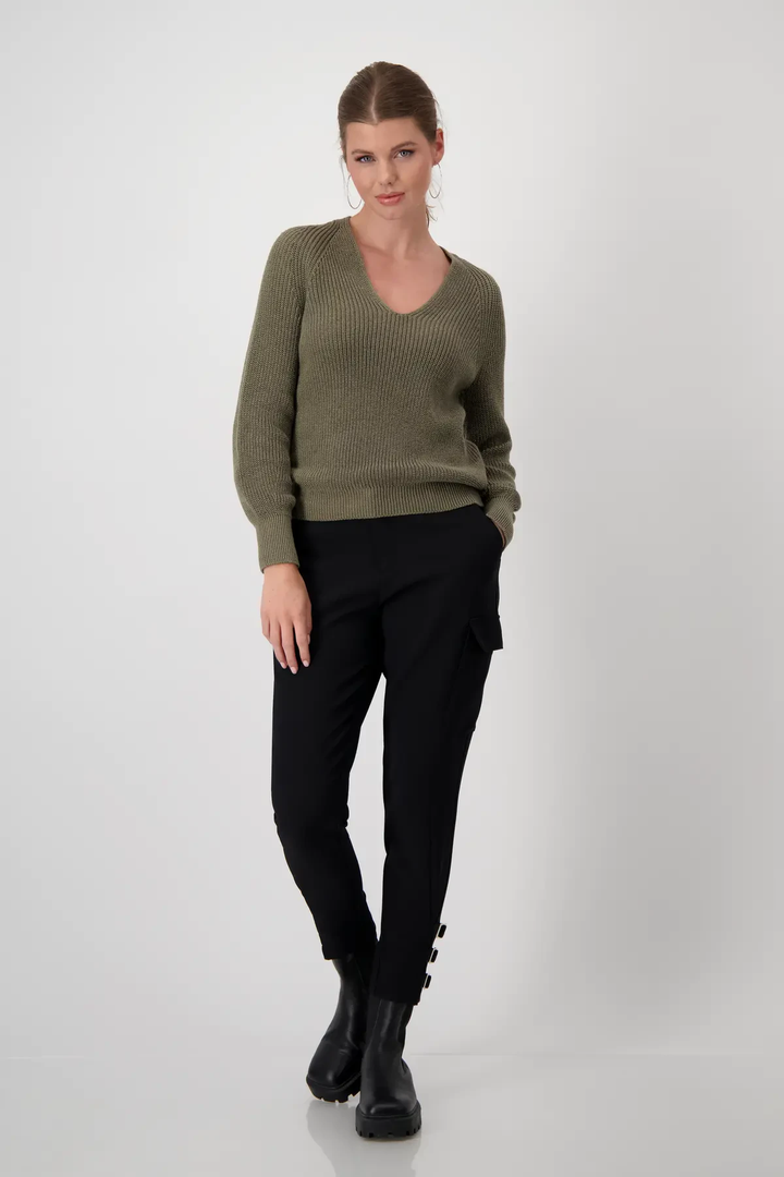 Knitted sweater with lurex