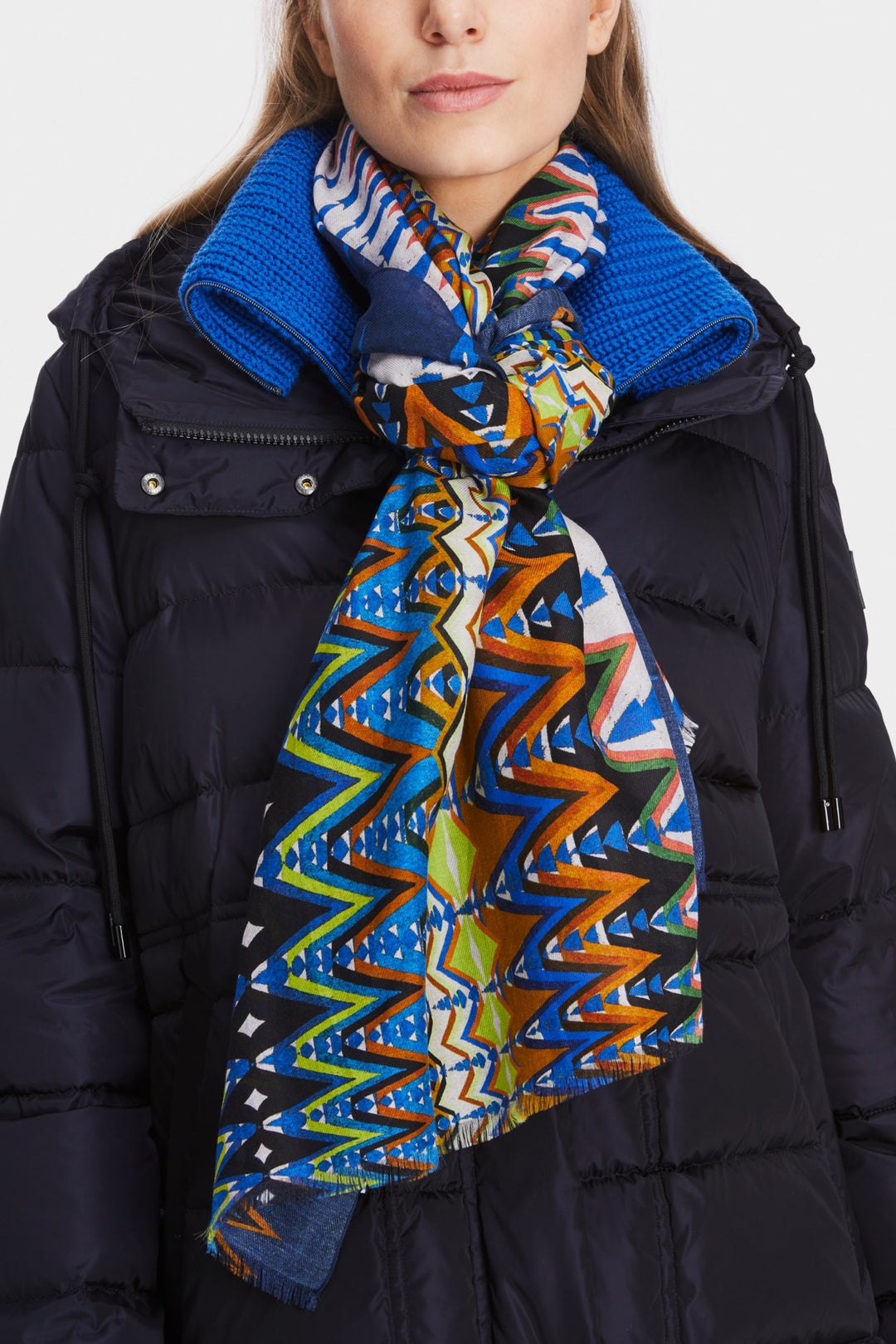 Abstract print scarf