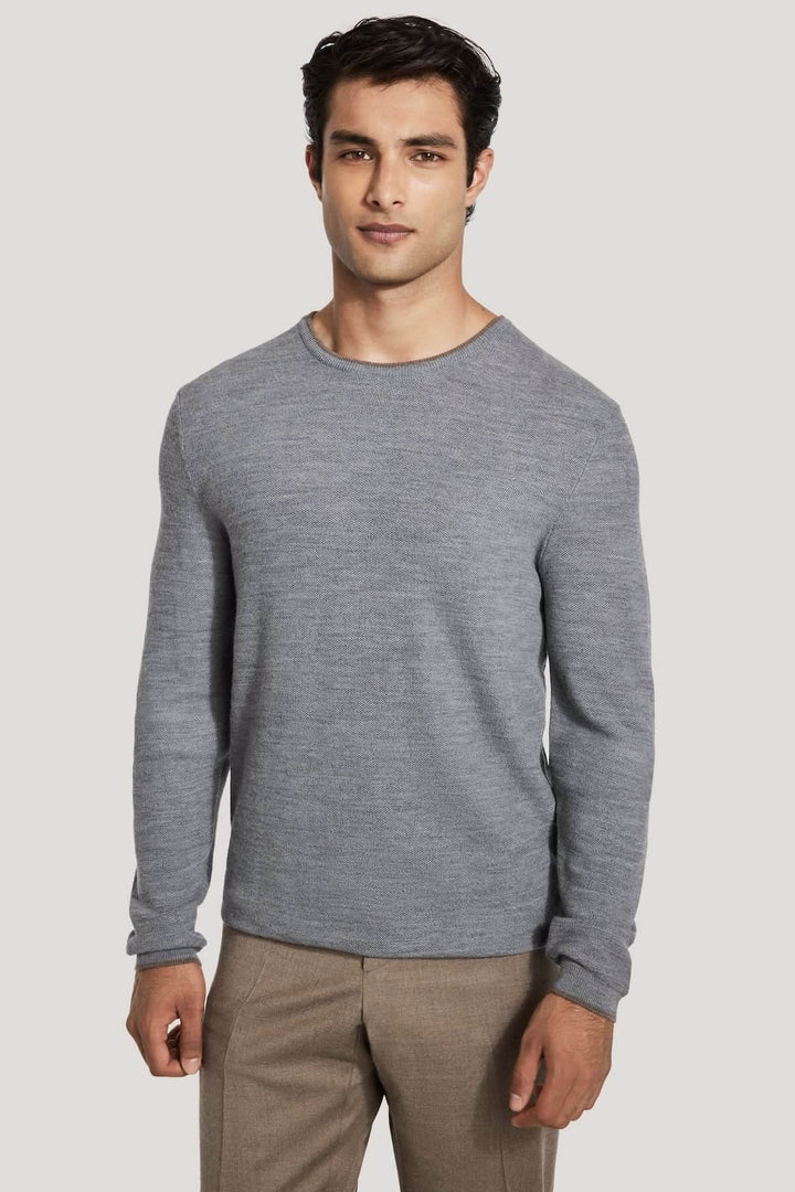 Belvedere crew neck wool sweater