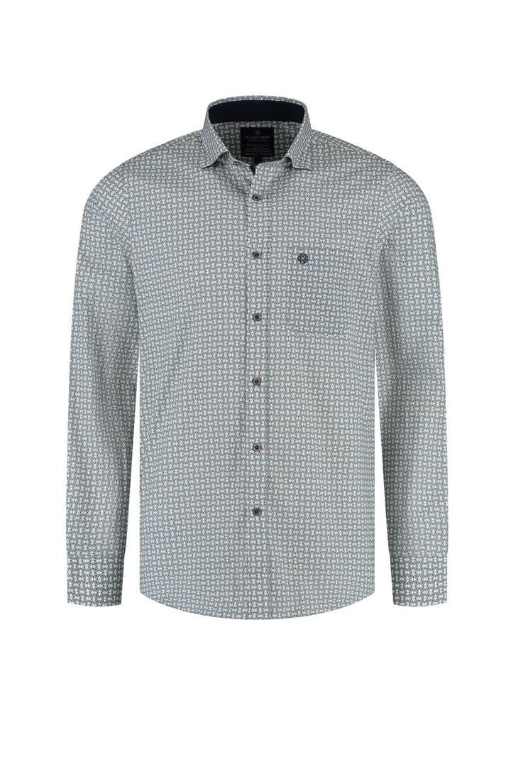 Chemise à manches longues à motif discret