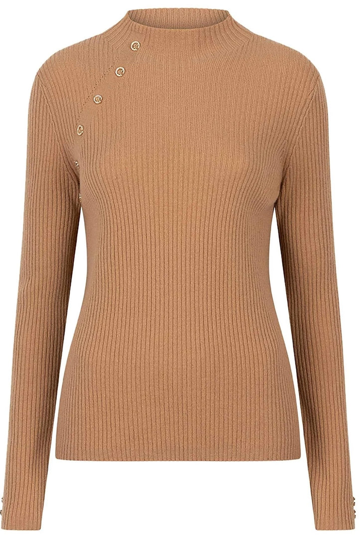 Ribbed turtleneck sweater