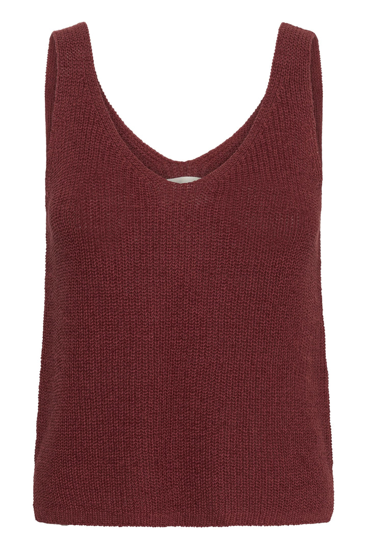 Camisole Rebecca tricotée col v sans manches