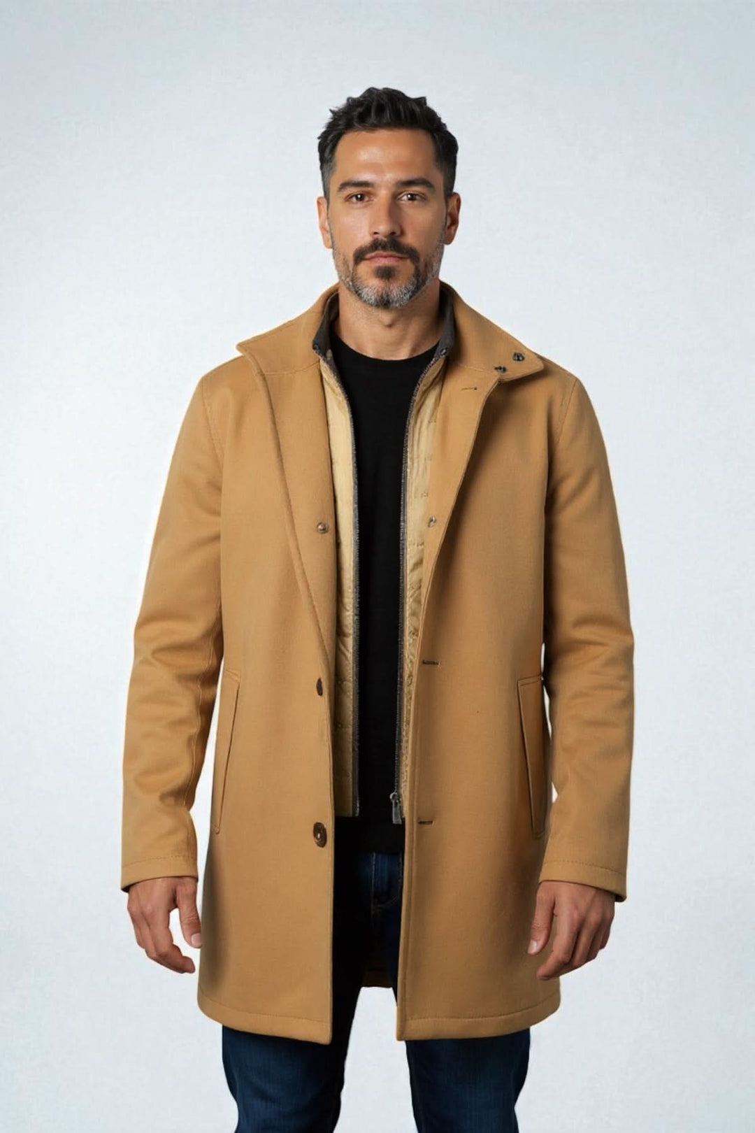 Manteau en laine et cachemire Coxtan