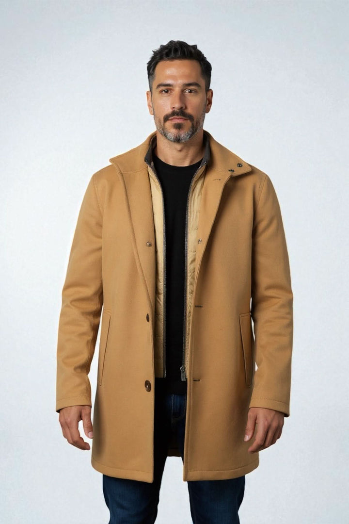Manteau en laine et cachemire Coxtan