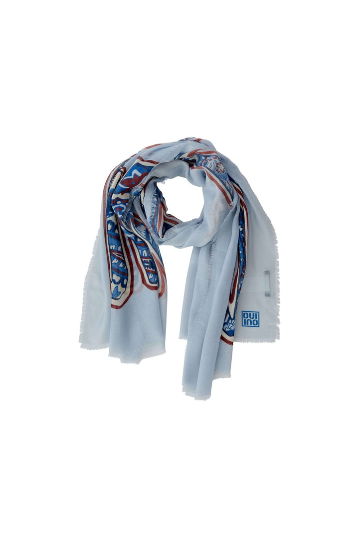 Scarf with decorative print