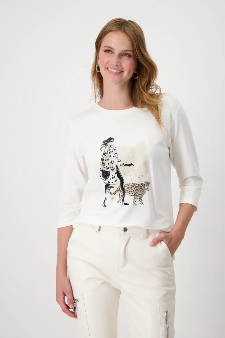 Women's printed sweater