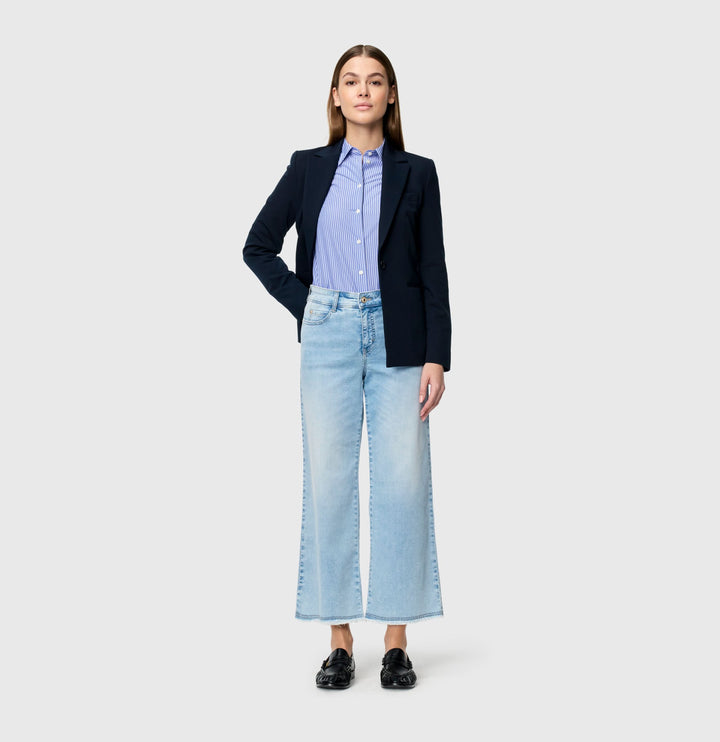 Lightweight Dream wide cropped jeans