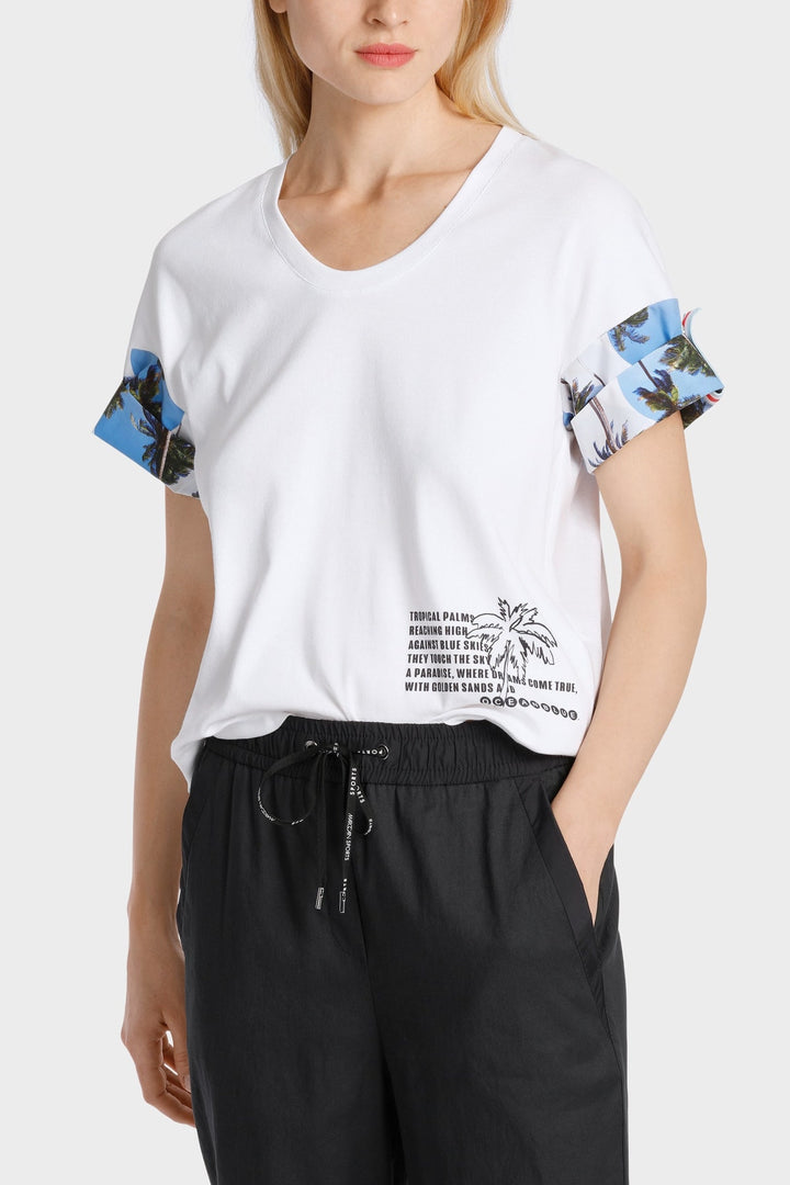 T-shirt avec manches imprimées