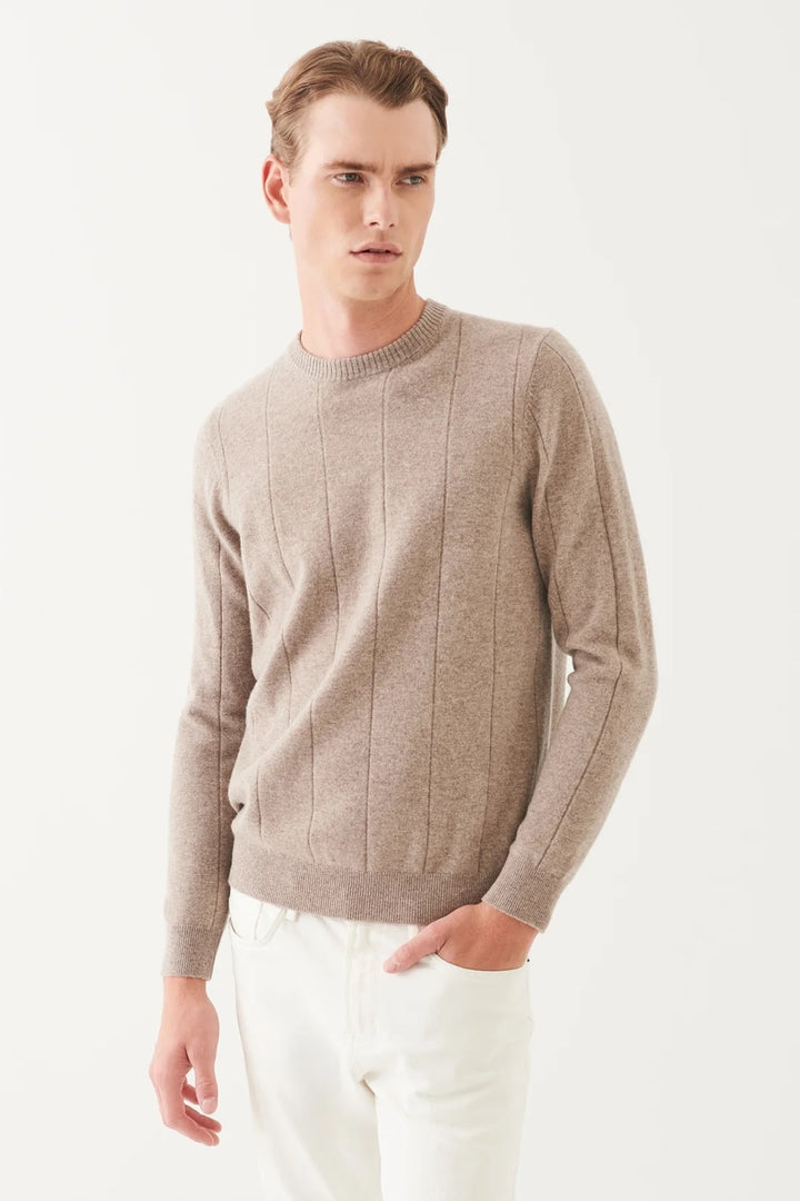 Wool and cashmere crew neck