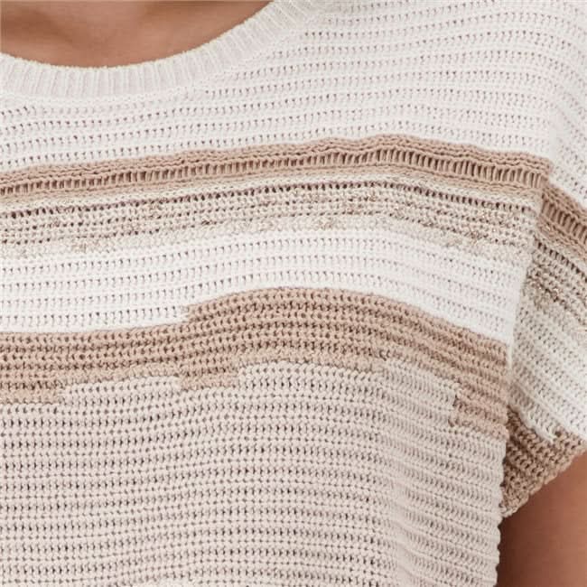 T-shirt de tricot texturé