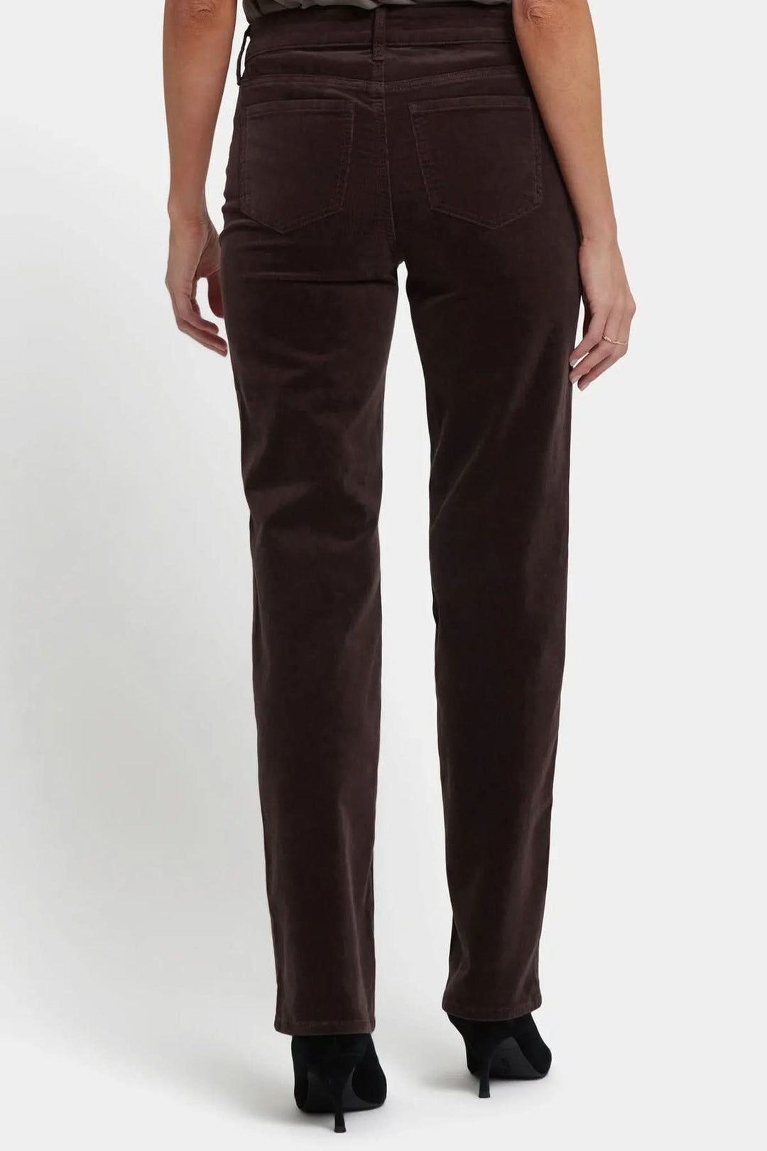 Straight-leg stretch corduroy pants