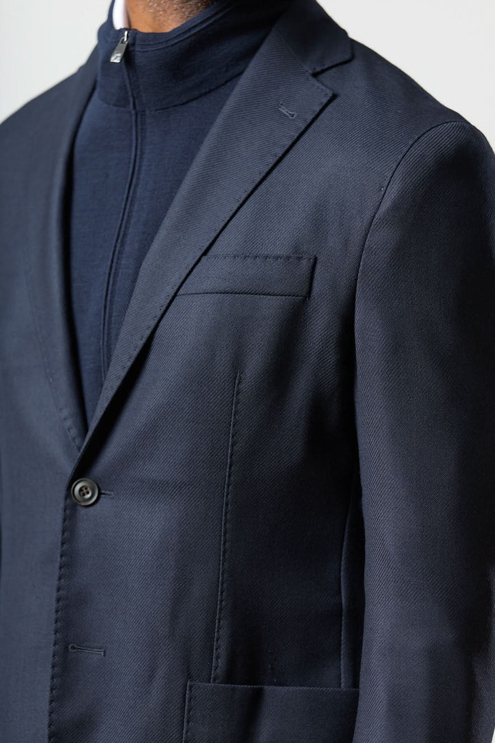 Veston moderne avec gilet zippé intégré