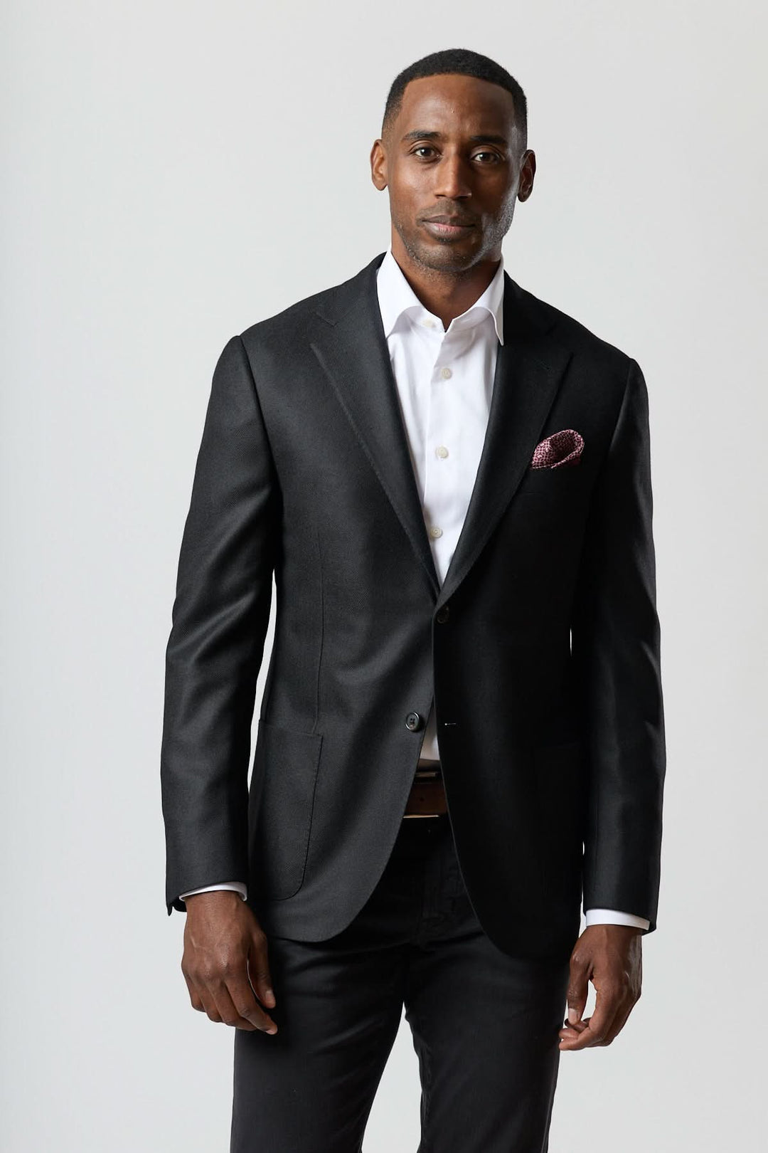 Black wool and cashmere jacket