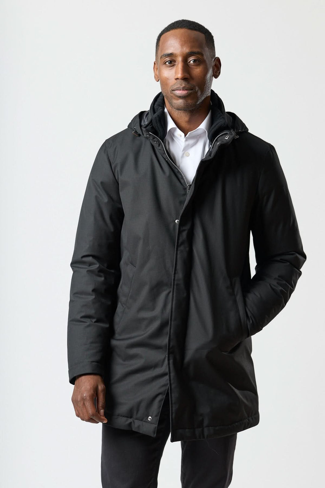 Manteau mi-long en duvet