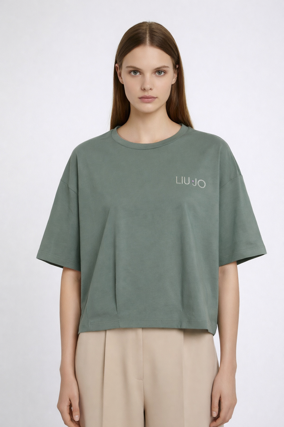 T-shirt oversize avec logo brodé