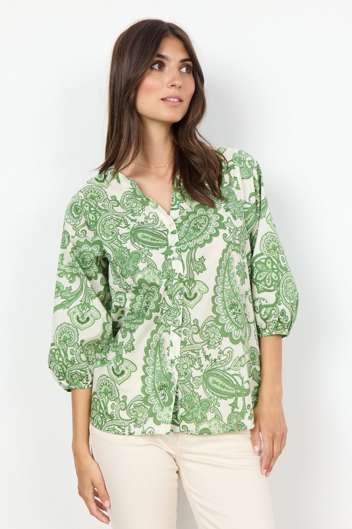 Blouses et chemises l gantes sans col pour femme Boutique In