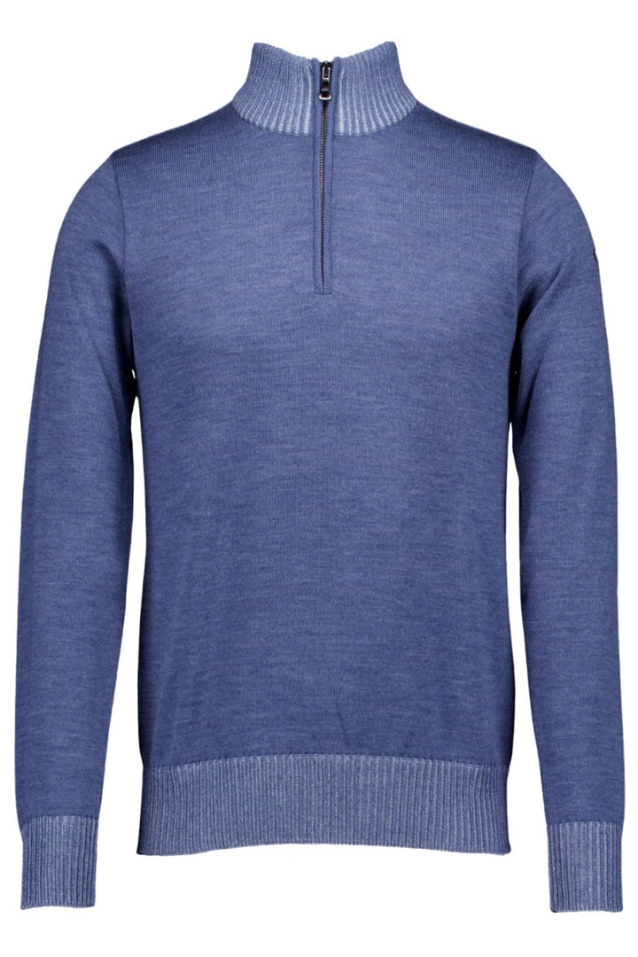 Half-zip wool sweater