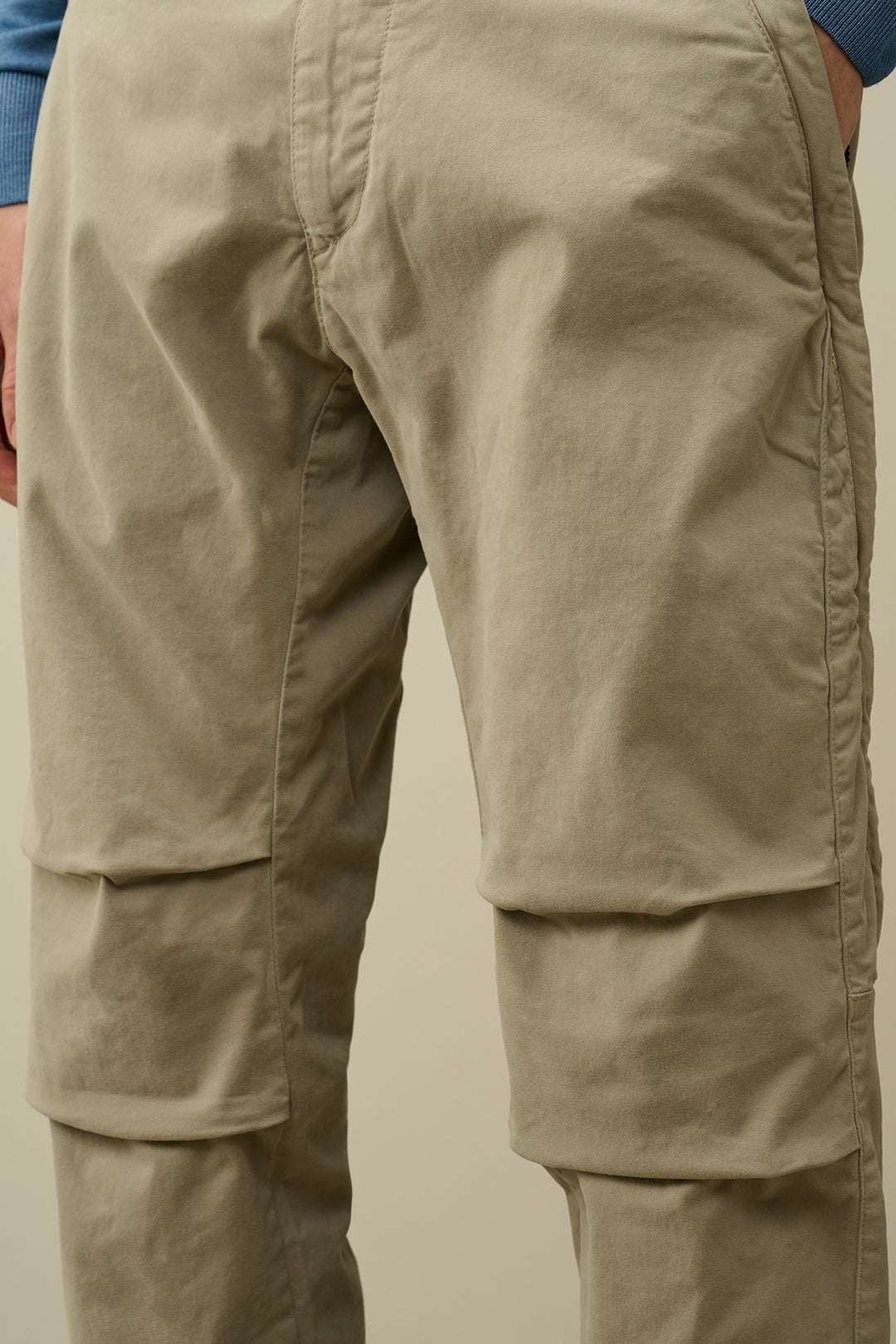 Ergonomic stretch satin pants