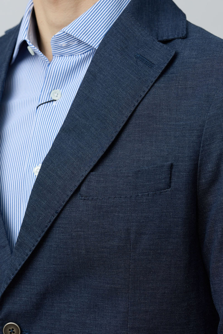 Veston en coton et lin extensible