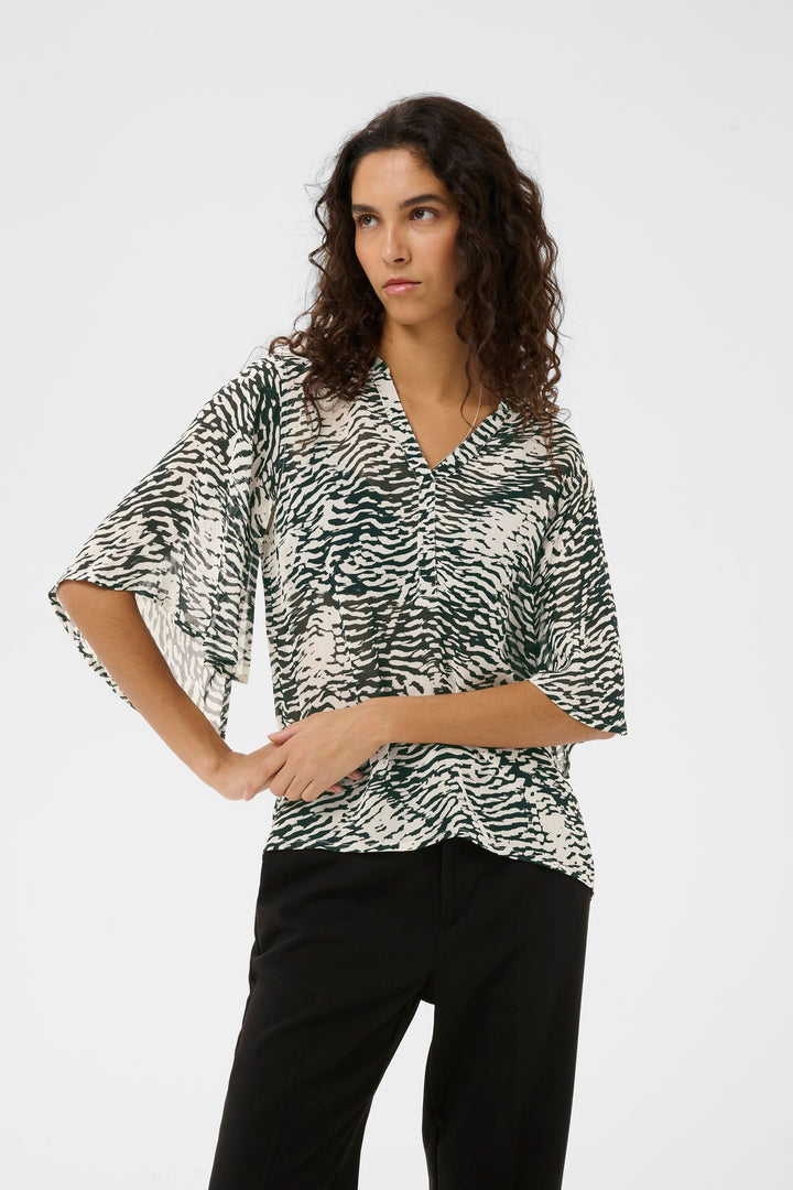 Blouse fluide imprimée Lyon