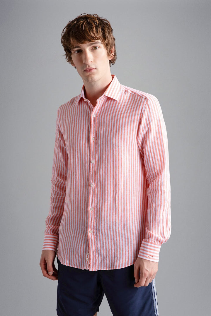 Linen striped shirt