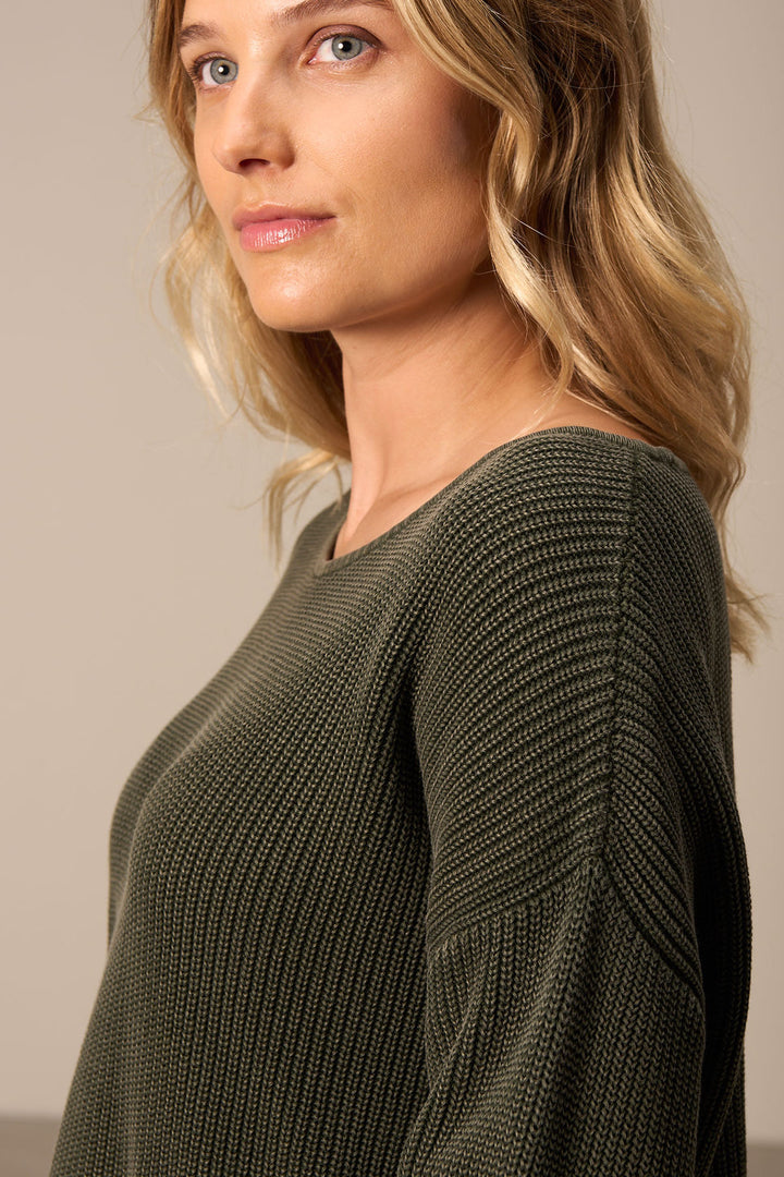 Boat neck sweater