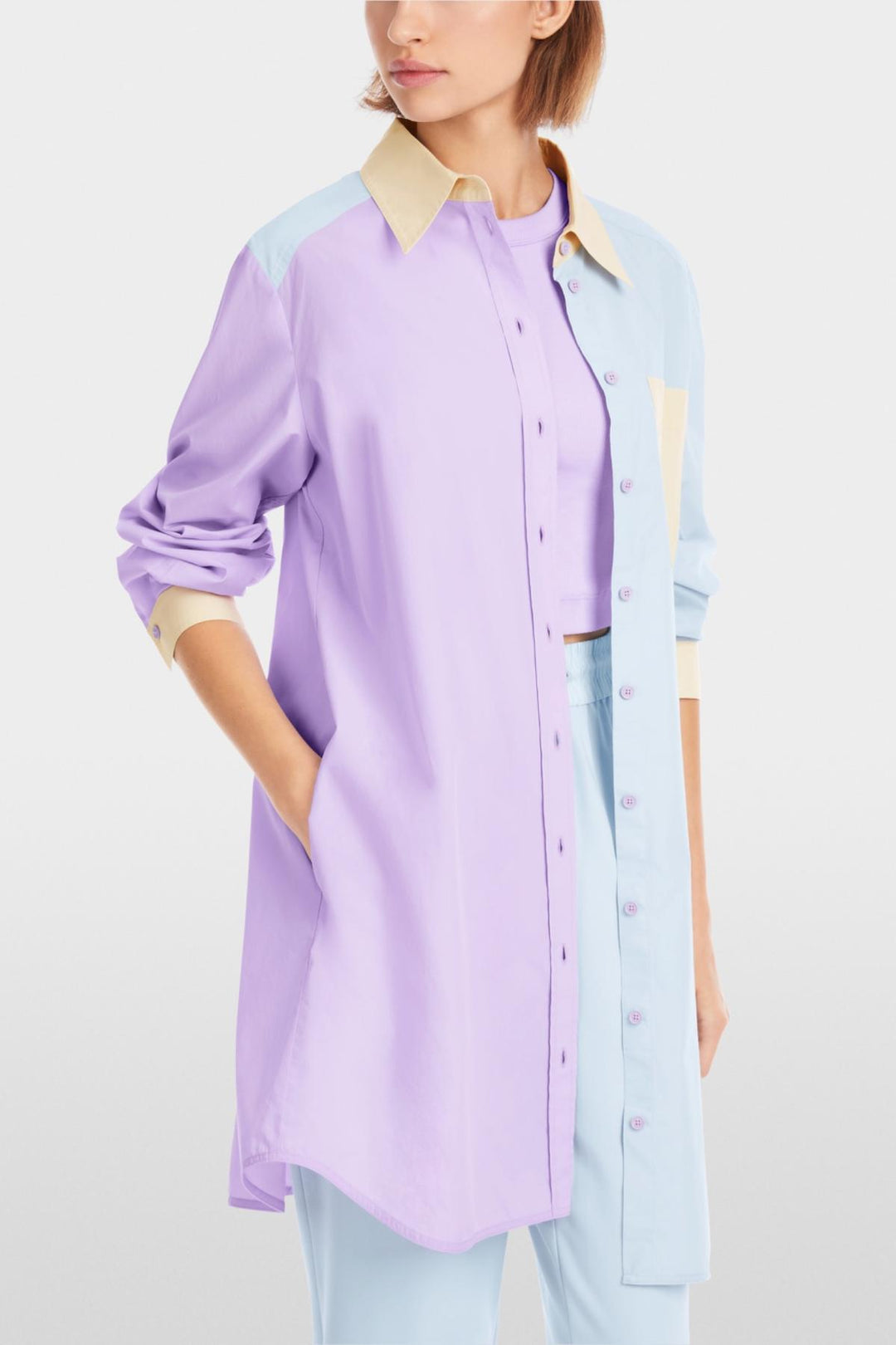 Cotton shirt dress