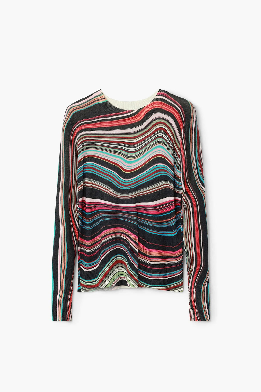 Curved lines sweater