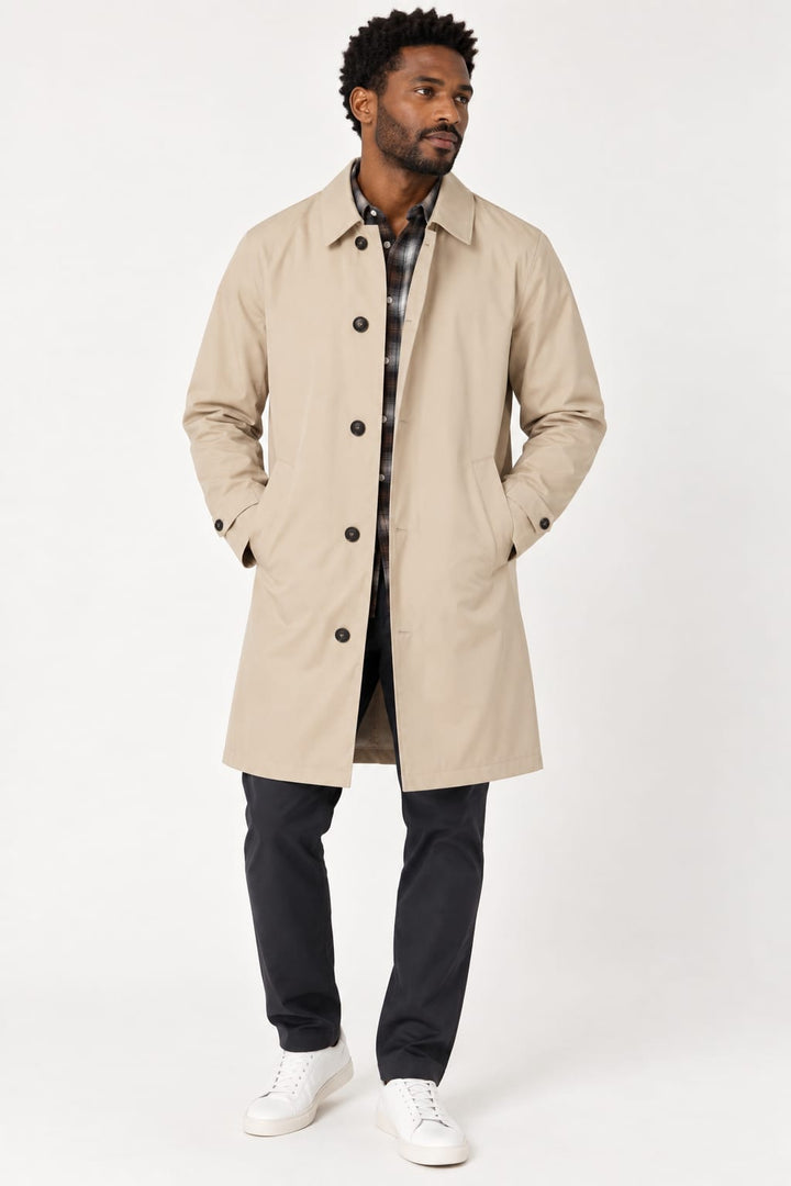 Long waterproof coat for men Fradi