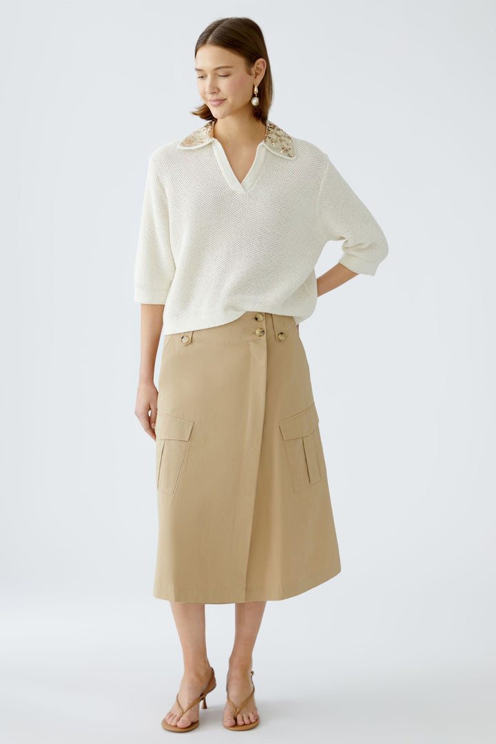 A-line wrap skirt