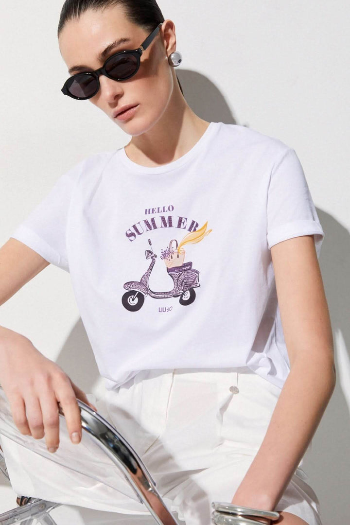 T-shirt à manches courtes avec imprimé graphique