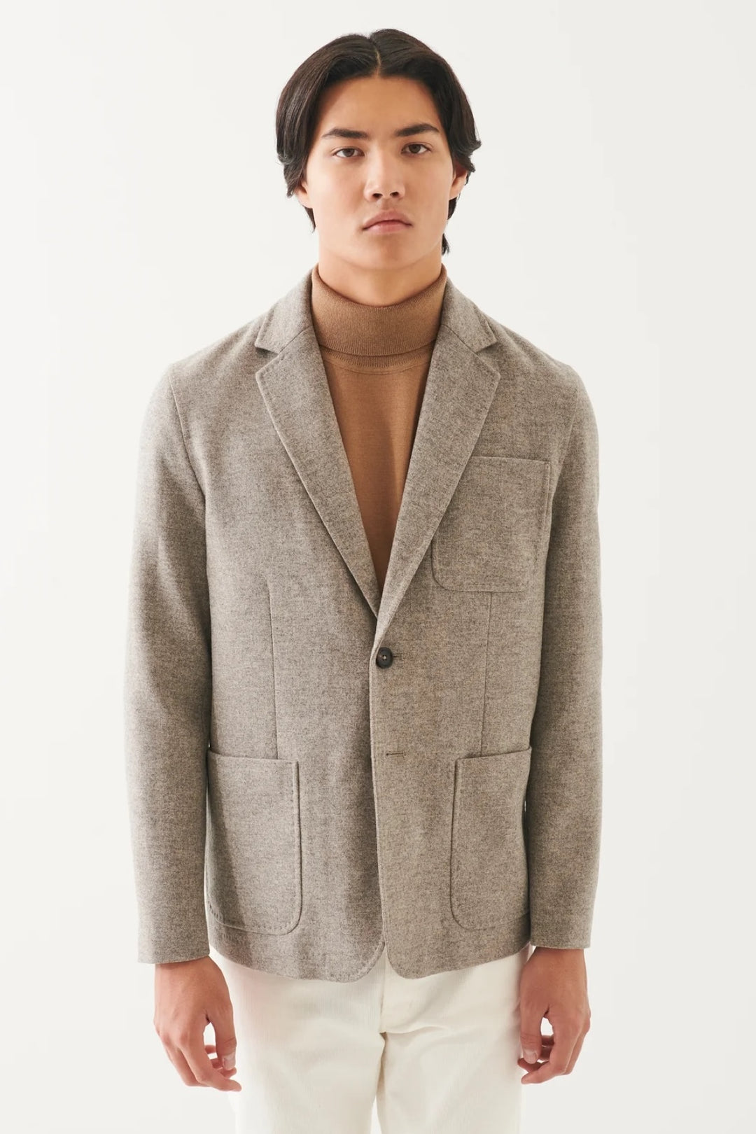 Two-button wool blazer