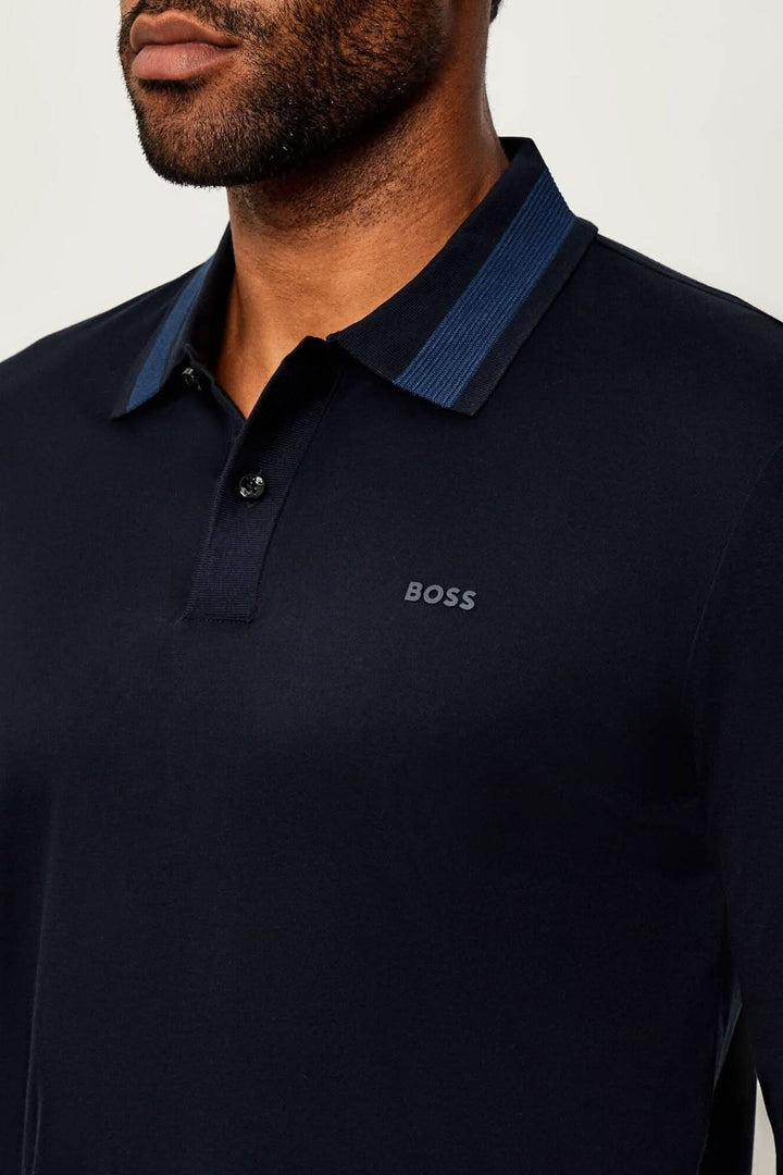 Polo slim fit à manches longues BOSS