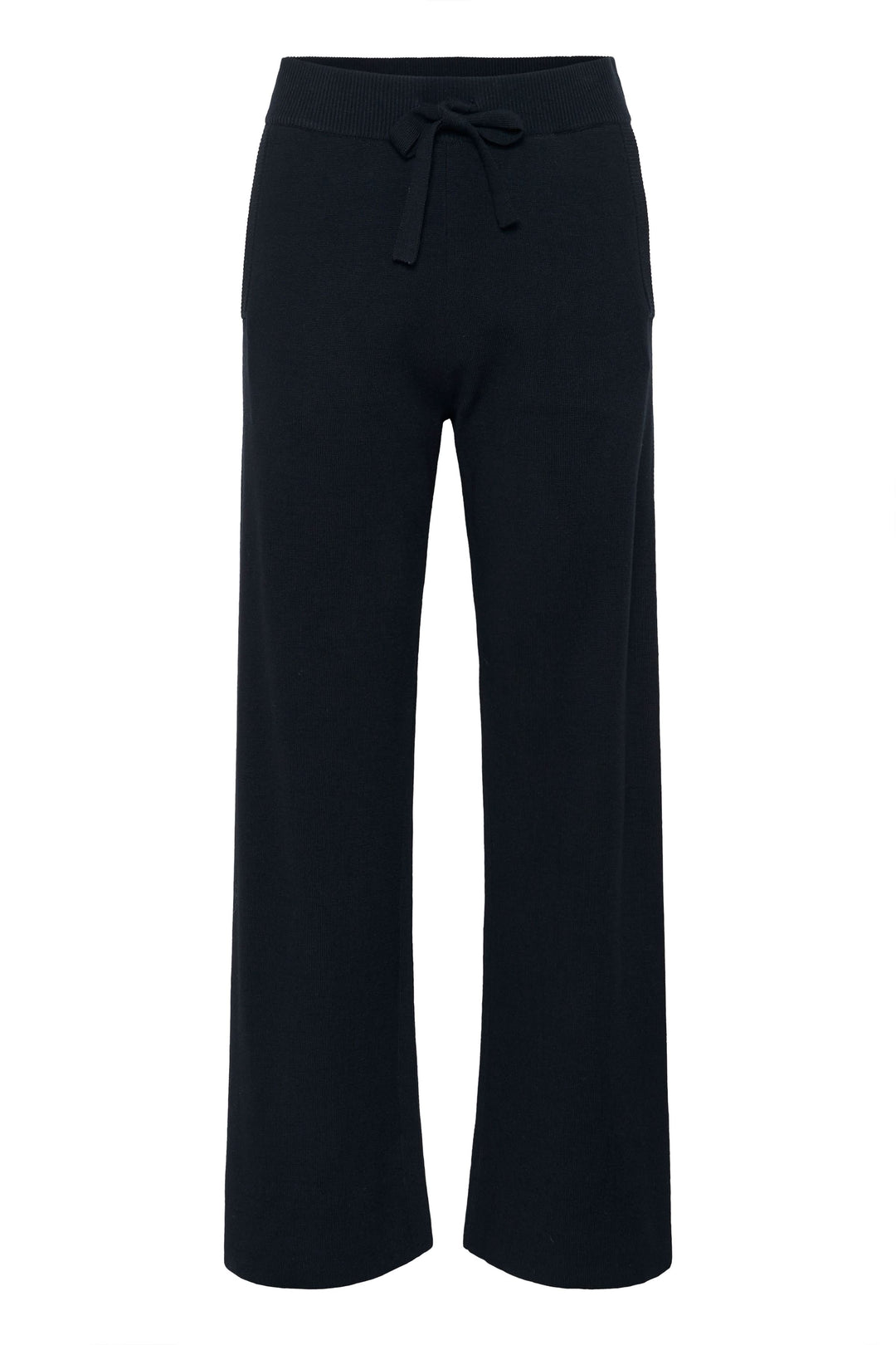 Wide-leg knit pants