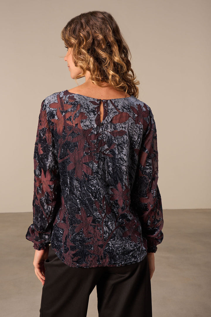 Blouse effet froissé