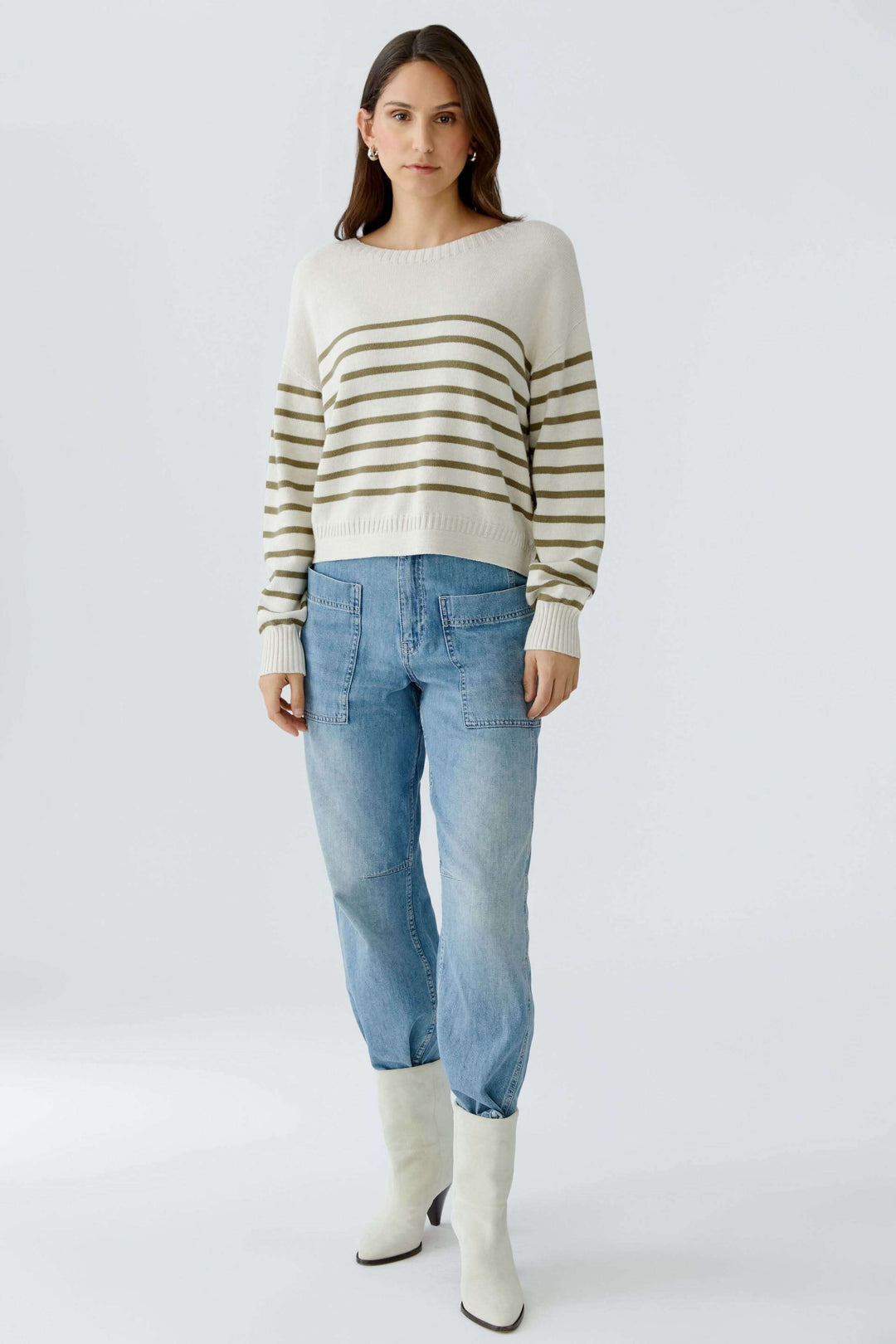 Soft knit striped sweater
