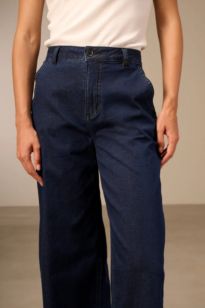 Jean à jambe large pour femme Nile