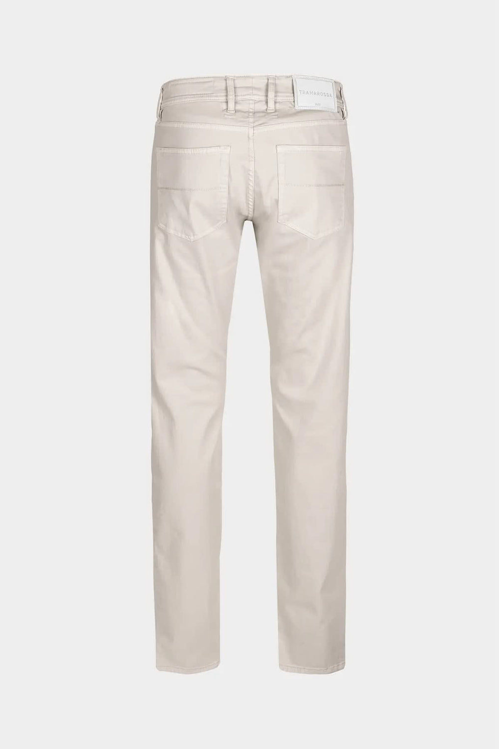 Rear view of Tramarossa men's gray jeans with patch pockets - Valérie Simon
