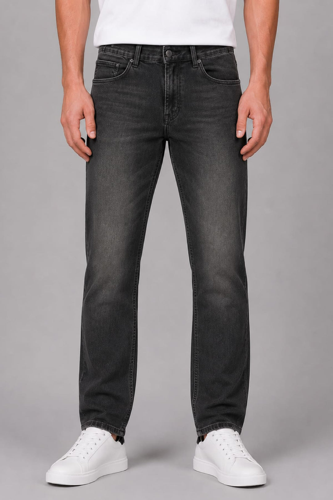 Vue de dos jean coupe droite Black Bull pour homme bleu avec coutures apparentes - Valérie Simon