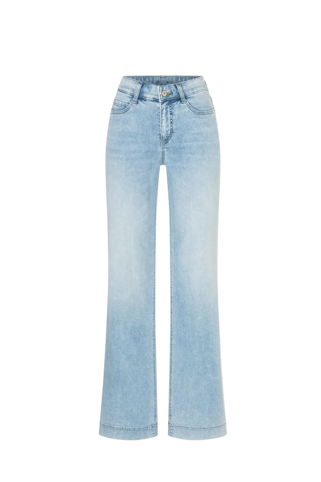 Front view of black Mac Jeans women&