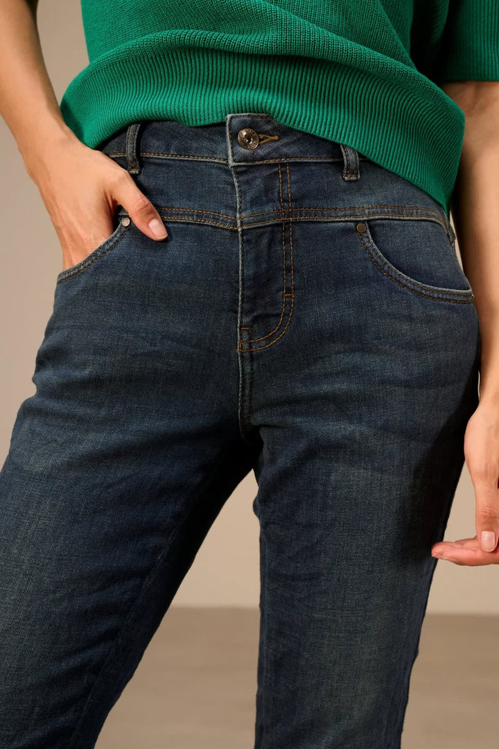 Jean droit à détails de coutures pour femme Nile