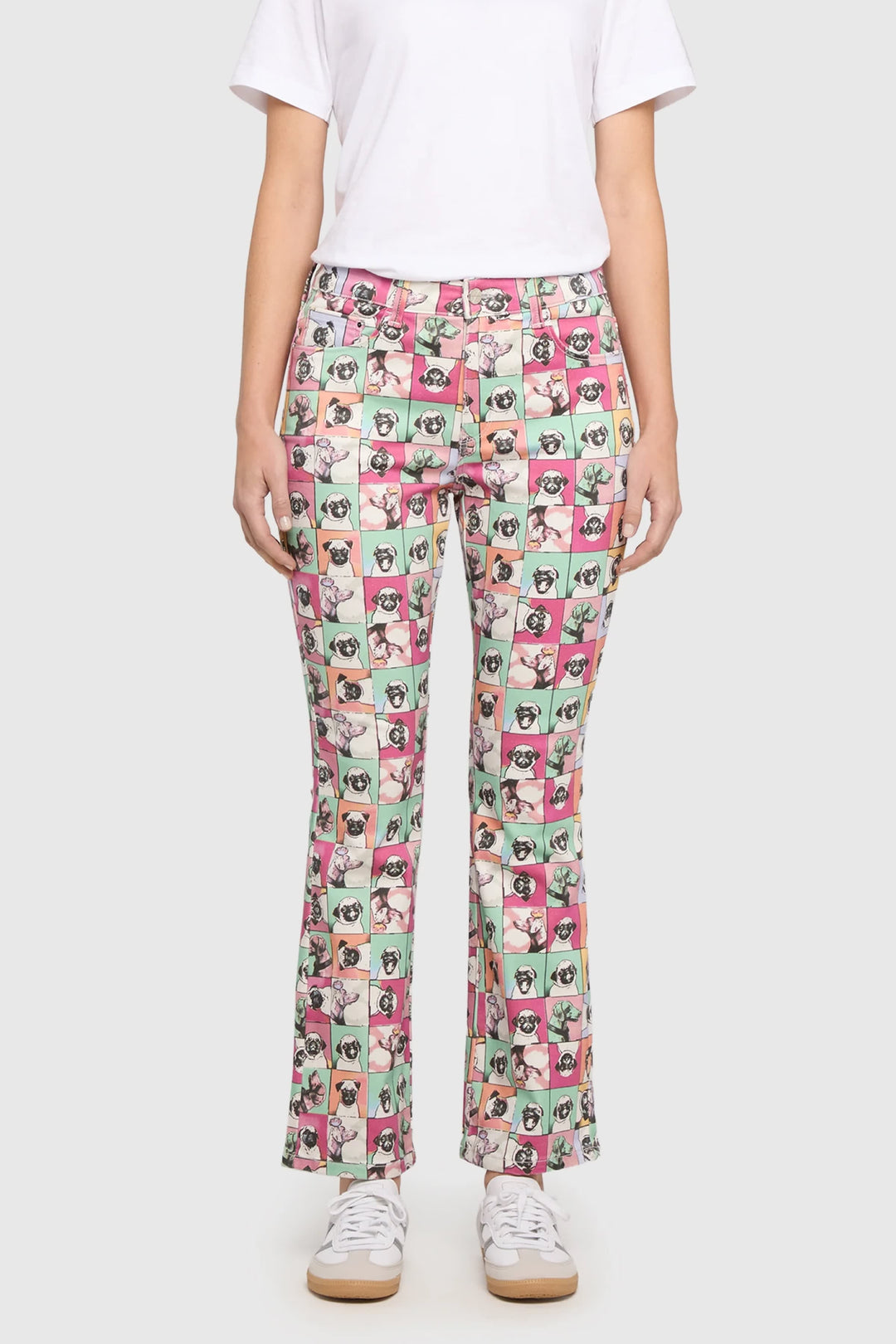 Side view of Mac Jeans printed women&