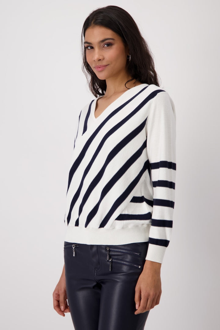 Pull en maille avec rayures