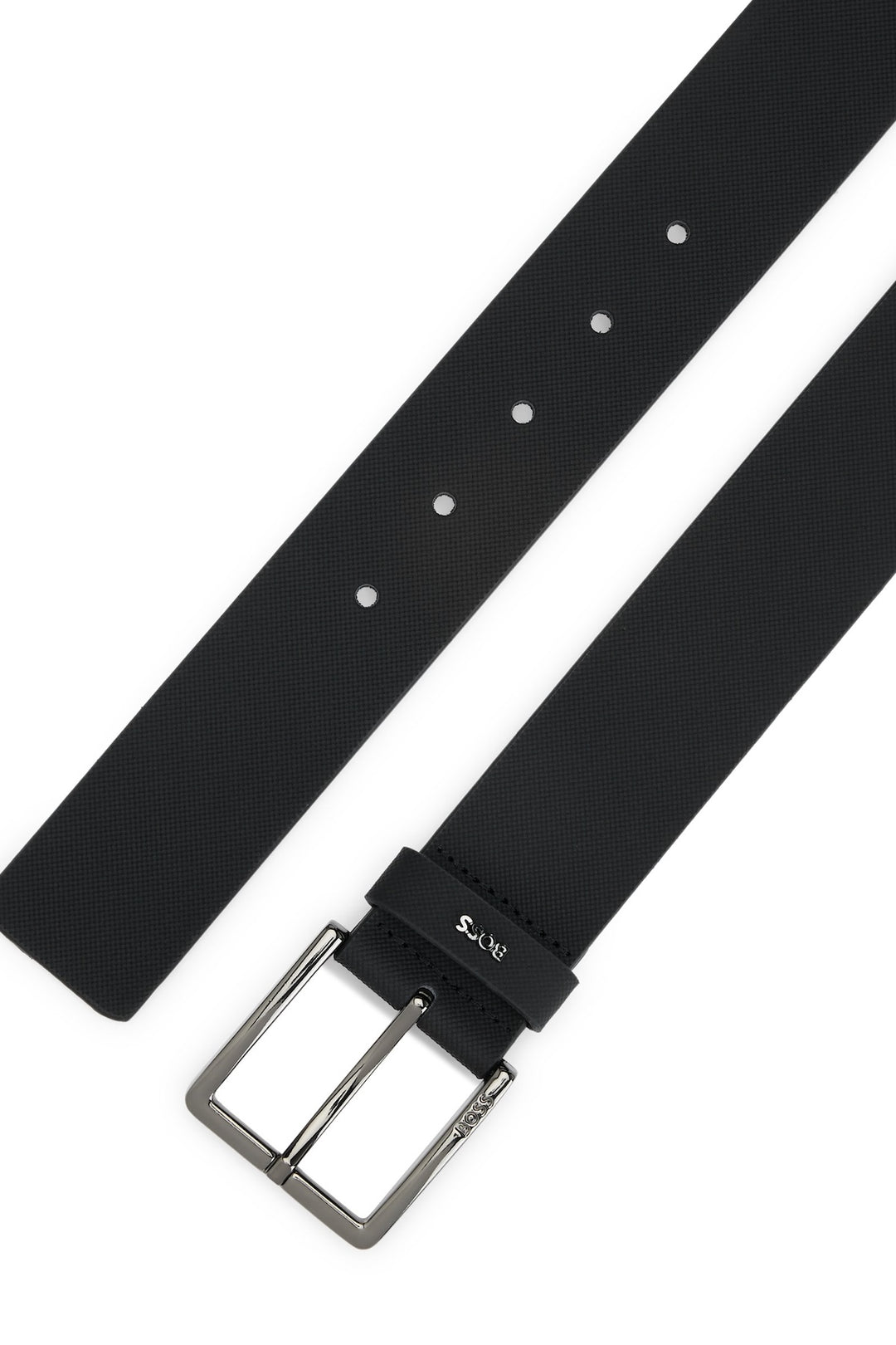 Embossed leather belt