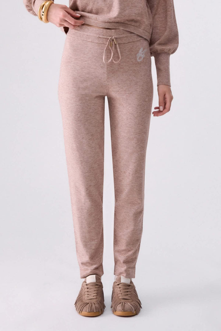 Jogging à jambe droite pour femme liujo