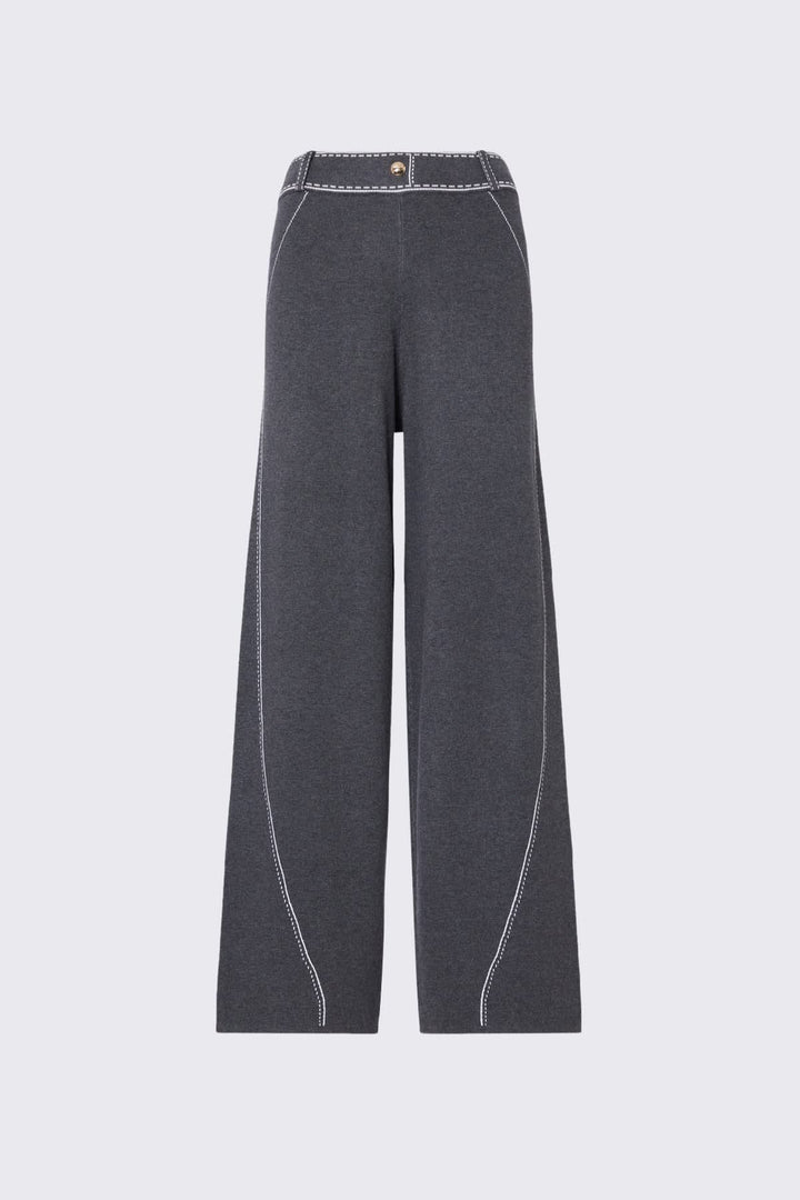 Joggers with contrasting stitching for women liujo